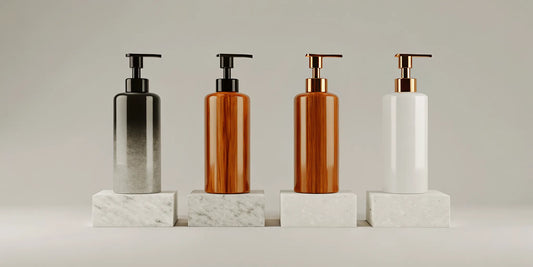 An assortment of the best soap dispenser pump models in various materials and styles.