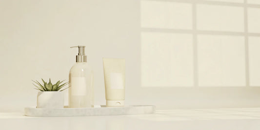 A bottle of sulfate free hand soap with its sustainable refill.