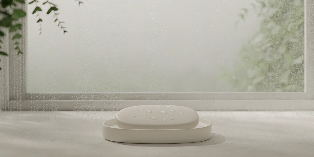 A gentle bar of hand soap safe for sensitive skin.