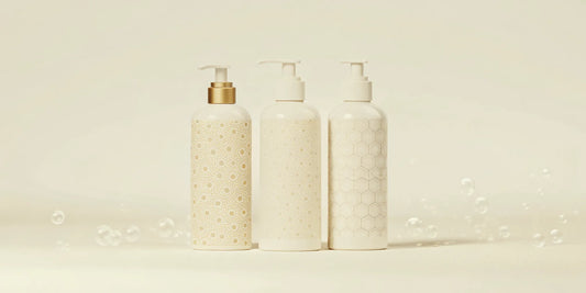 A lineup of hand wash refill bottles ready for testing and reviews.