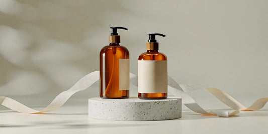 Luxe body wash alternatives to Aesop in classic amber pump bottles.