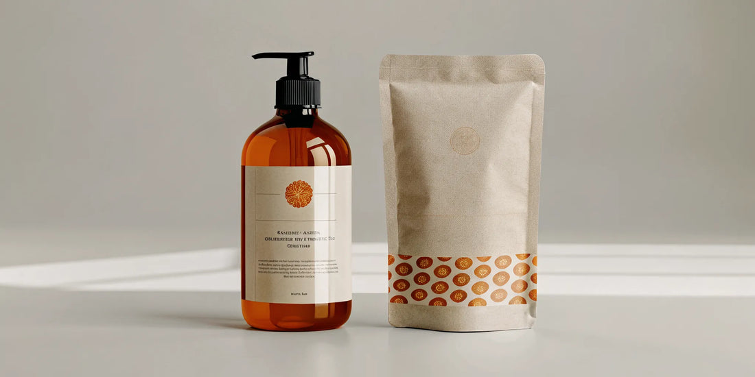 Premium sulfate free body wash with refill pouch and botanicals
