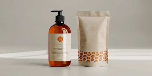 Premium sulfate free body wash with refill pouch and botanicals