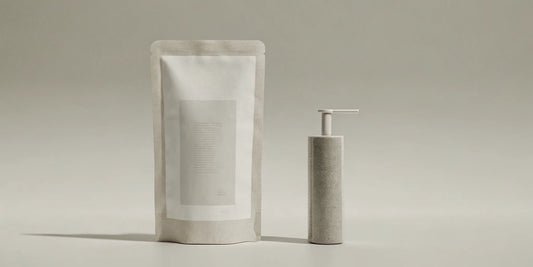 Eco friendly hand soap refill pouch with reusable dispenser