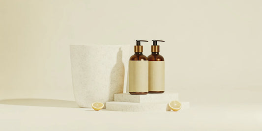 Plastic free hand soap alternatives with refillable dispensers and kraft paper pouches