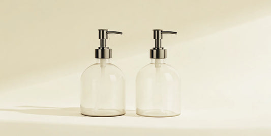 The benefits of reusable soap dispensers are clear with these two modern pump bottles.