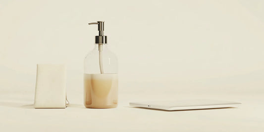 Eco-friendly soap refill pouch and dispenser for buying the best soap online.