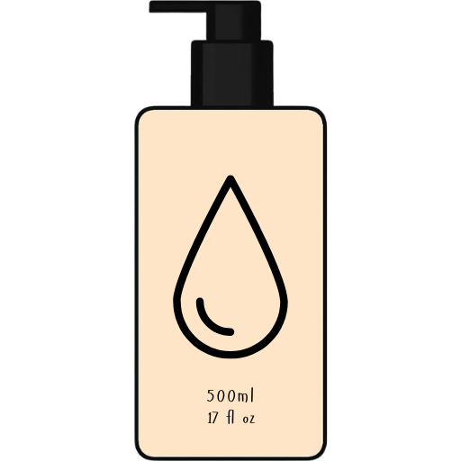 A beautiful liquid icon displayed in an AEP shaped bottle in transparent background